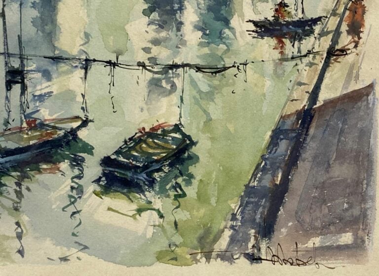 Lot de pièces encadrées modernes et reproductions