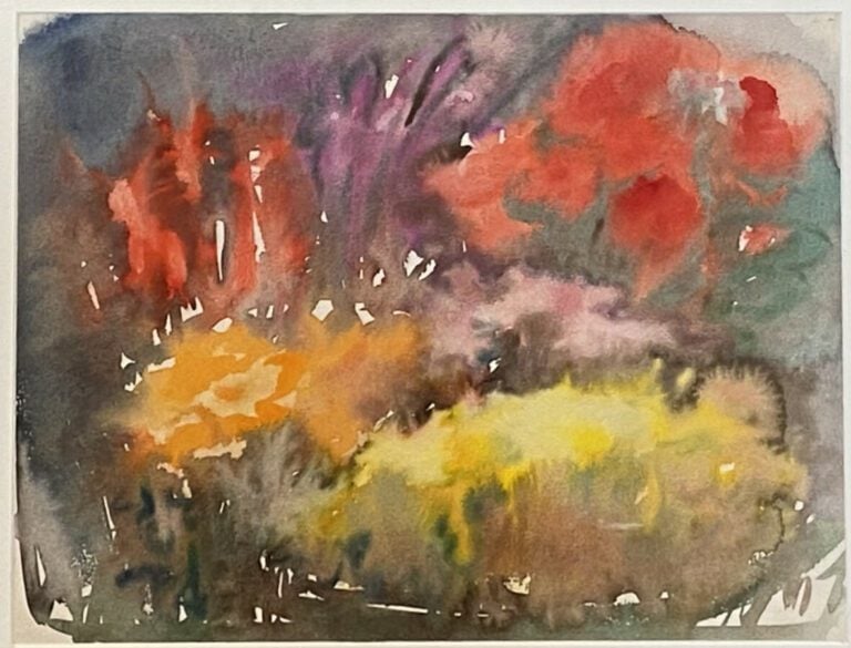 Lot, sujets divers : environ 20 aquarelles et fusains encadrés,
