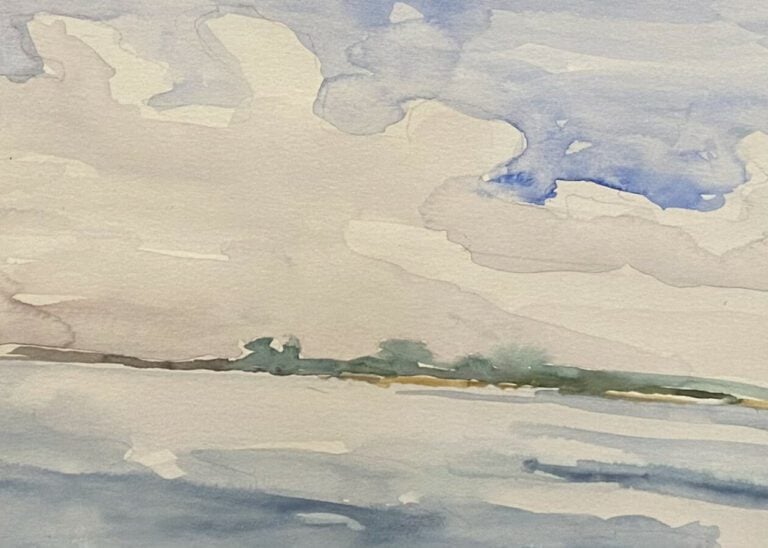 Lot, sujets divers : environ 20 aquarelles et fusains encadrés,