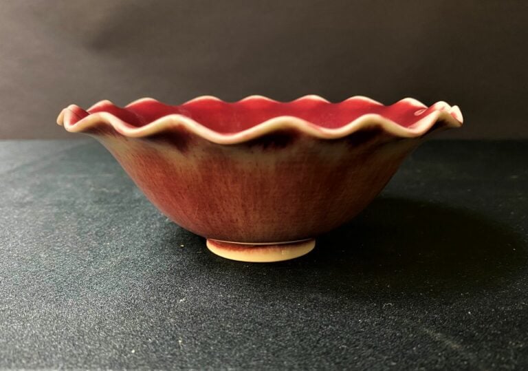 Louis DELACHENAL - Manufacture Nationale de Sèvres - Coupe sur talon à bords fe…