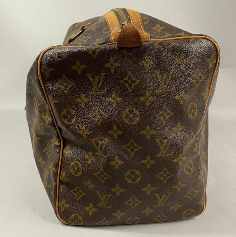 Louis VUITTON - Sac de voyage souple 45 en toile monogram, vintage - Numéro de…