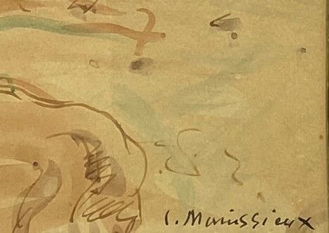 Lucien MAINSSIEUX (1885-1958) - Paysage - Aquarelle sur papier, signé en bas à…