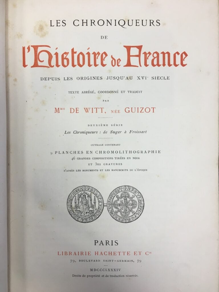 Madame de Witte, Chroniqueurs de l'Histoire de France, Hachette & Cie, 1884. -…