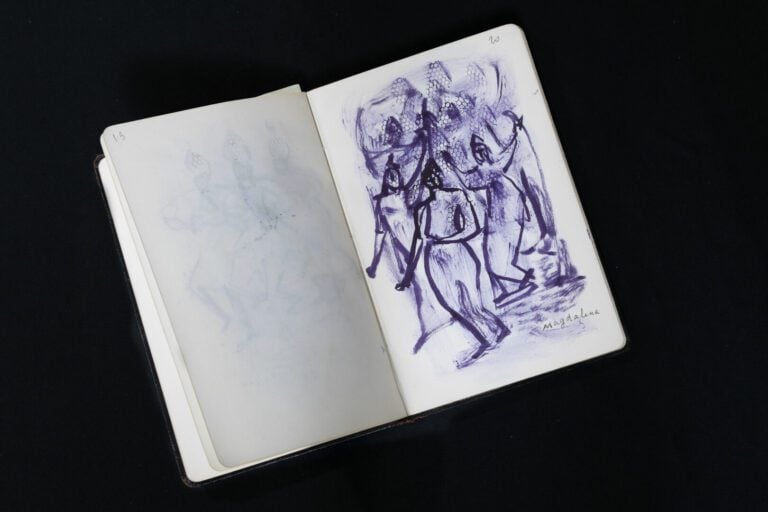 Magdalena RADULESCU (1902-1983) - Carnet de 34 dessins réalisés au pochoir, sig…