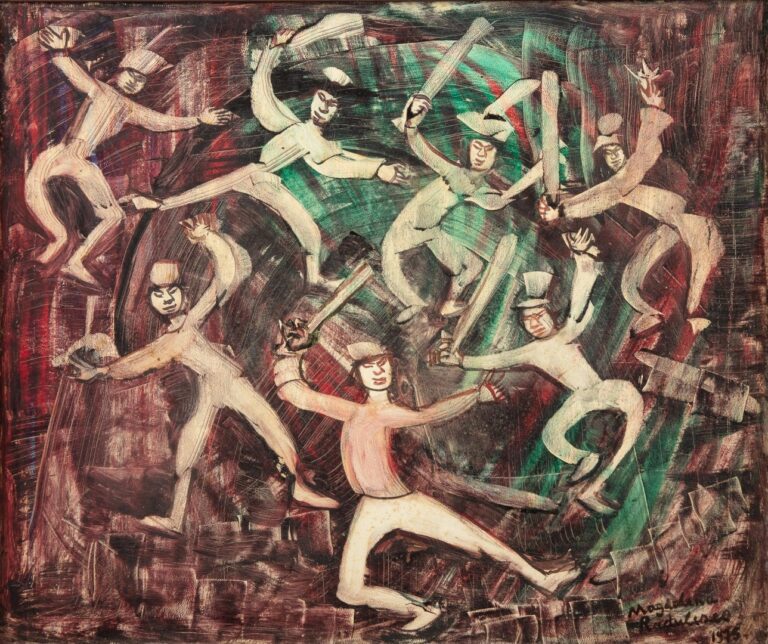 Magdalena RADULESCU - La danse - Huile sur toile - 45 x 54 cm
