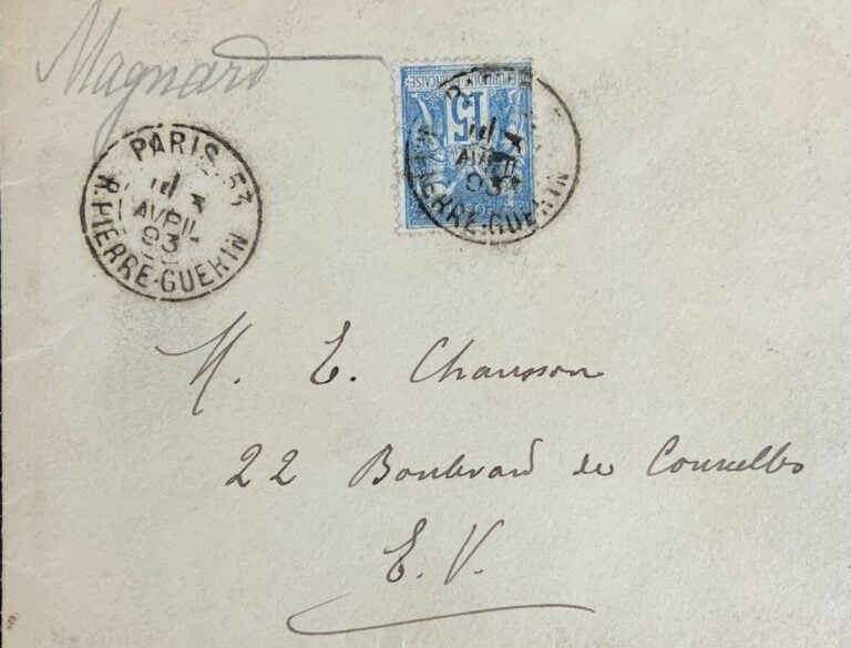 Magnard, Albéric 3 l.a.s. - 3 lettres.