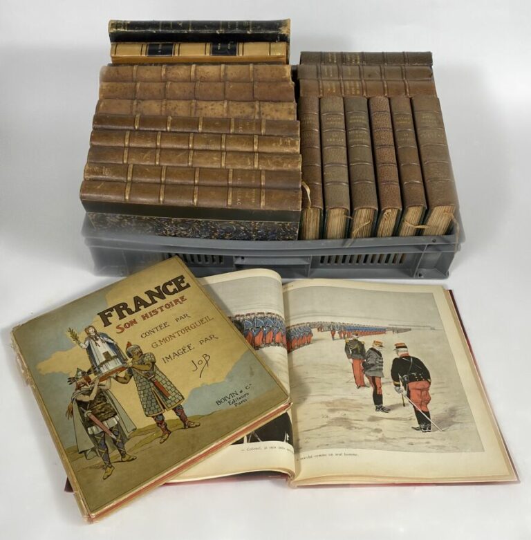 Manette d'environ 20 volumes - Divers 19e-20e - Environ 20 volumes format in-16