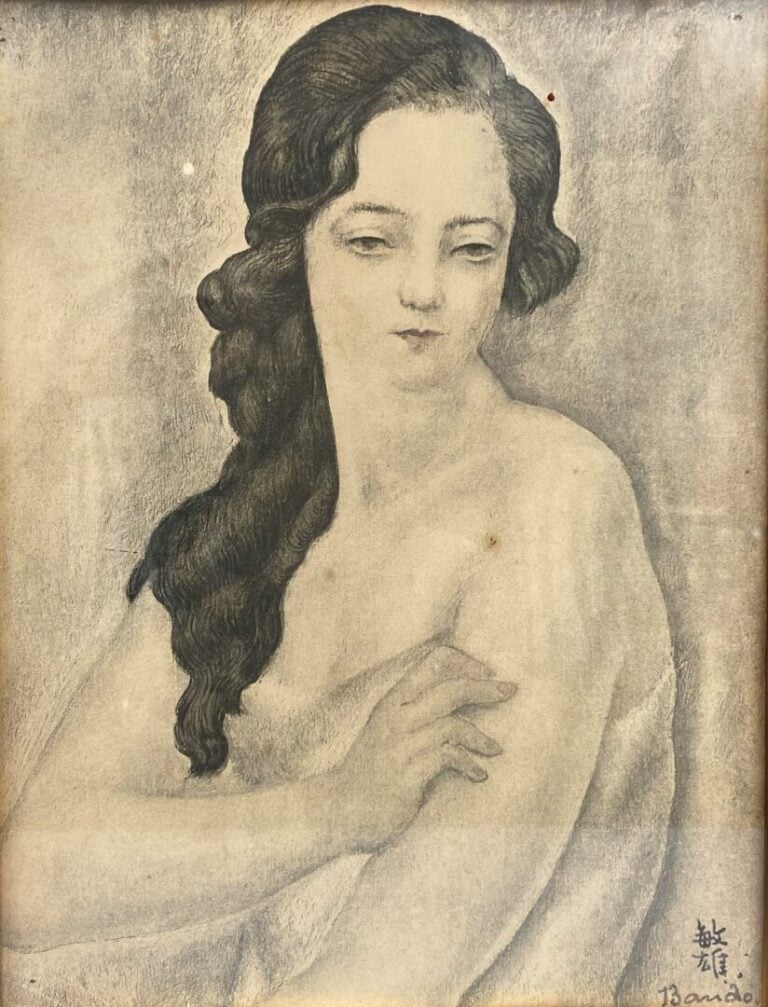 Mannette de pièces encadrées divers comprenant gravures, impressions, gouaches…