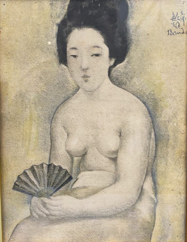 Mannette de pièces encadrées divers comprenant gravures, impressions, gouaches…