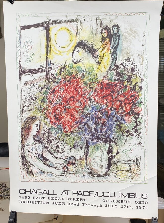 Marc CHAGALL (1887-1985) - Pace - Columbus, exhibition june 22th- july 27th 197…