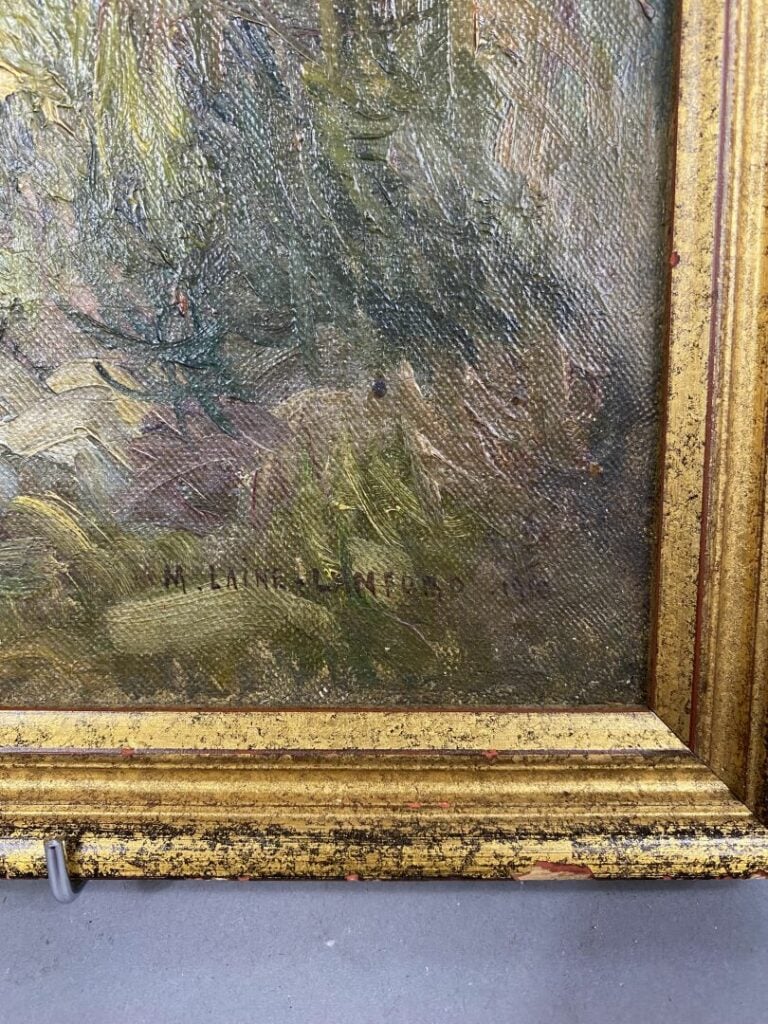 Marcel LAINE-LANGFORD (XIX-XXe) - Paysage - Huile sur toile - Signée en bas à d…