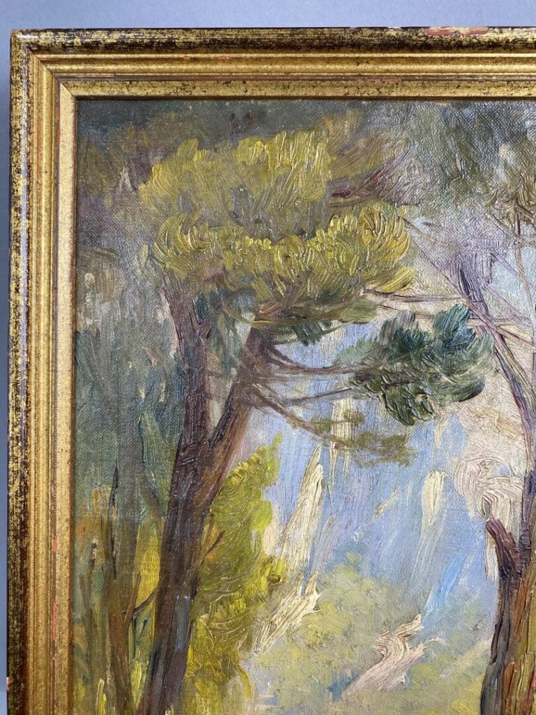 Marcel LAINE-LANGFORD (XIX-XXe) - Paysage - Huile sur toile - Signée en bas à d…