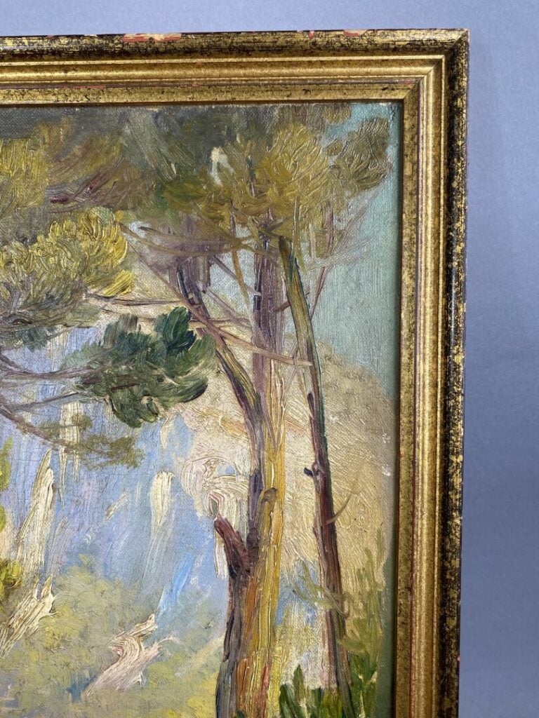Marcel LAINE-LANGFORD (XIX-XXe) - Paysage - Huile sur toile - Signée en bas à d…