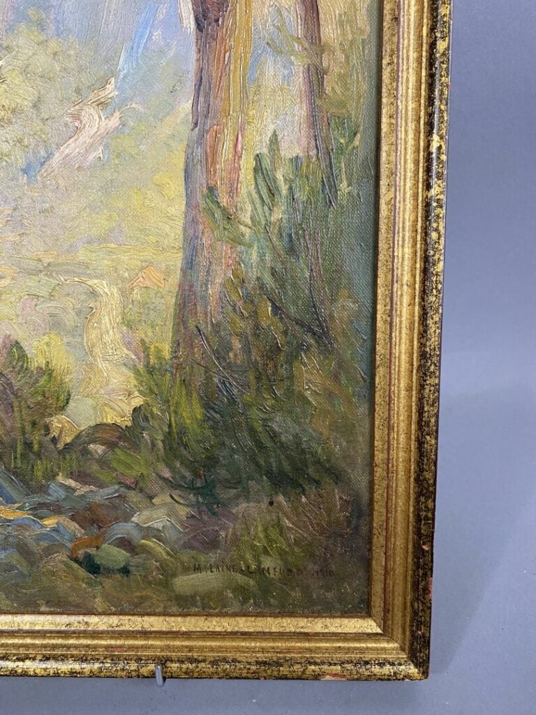 Marcel LAINE-LANGFORD (XIX-XXe) - Paysage - Huile sur toile - Signée en bas à d…