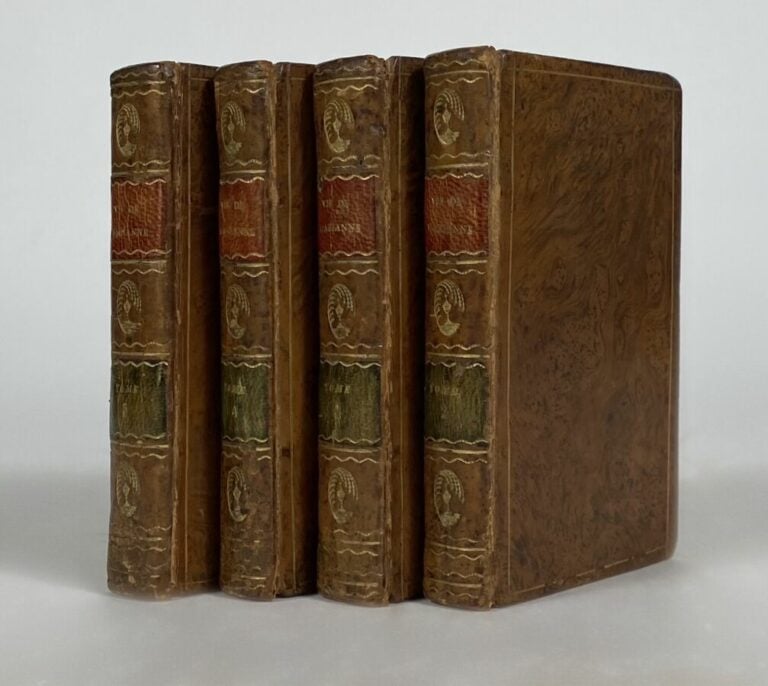 Marivaux - Vie de Marianne P., Prault, 1755. - 4 vols in-16, plein veau.