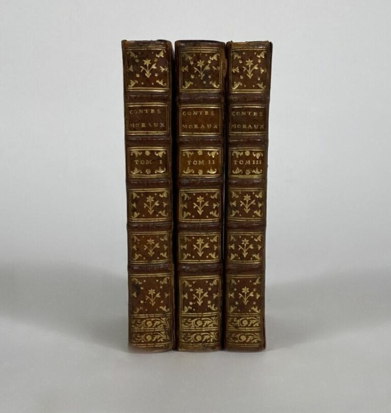 Marmontel Contes moraux P., Merlin, 1765. - 3 vols in-12 plein veau.