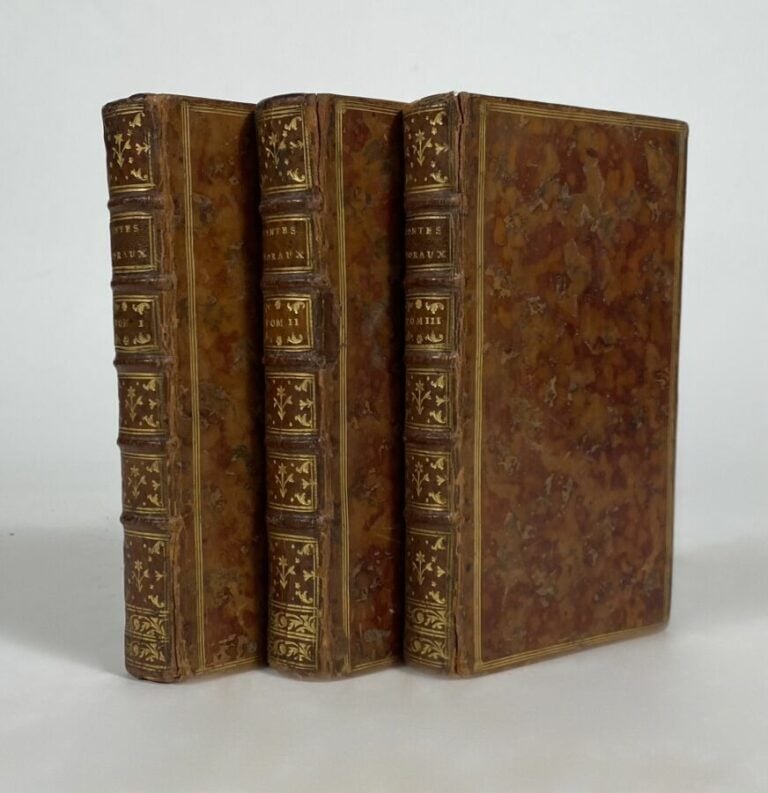 Marmontel Contes moraux P., Merlin, 1765. - 3 vols in-12 plein veau.