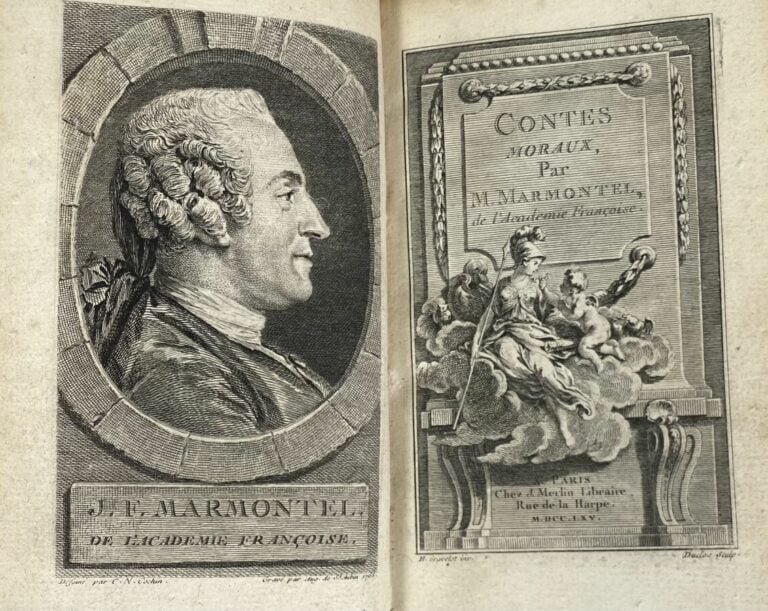 Marmontel Contes moraux P., Merlin, 1765. - 3 vols in-12 plein veau.