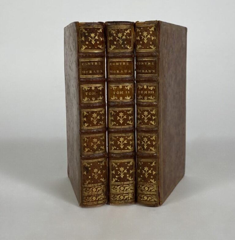 Marmontel Contes moraux P., Merlin, 1765. - 3 vols in-12 plein veau.