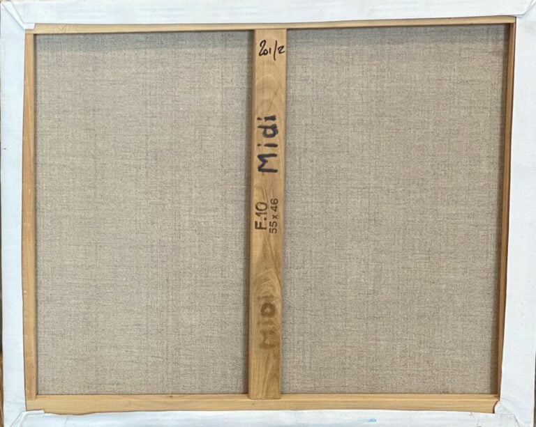 Matin ; midi ; soir ; sans titre - Quatre huiles sur toile, titrées au dos - 46…