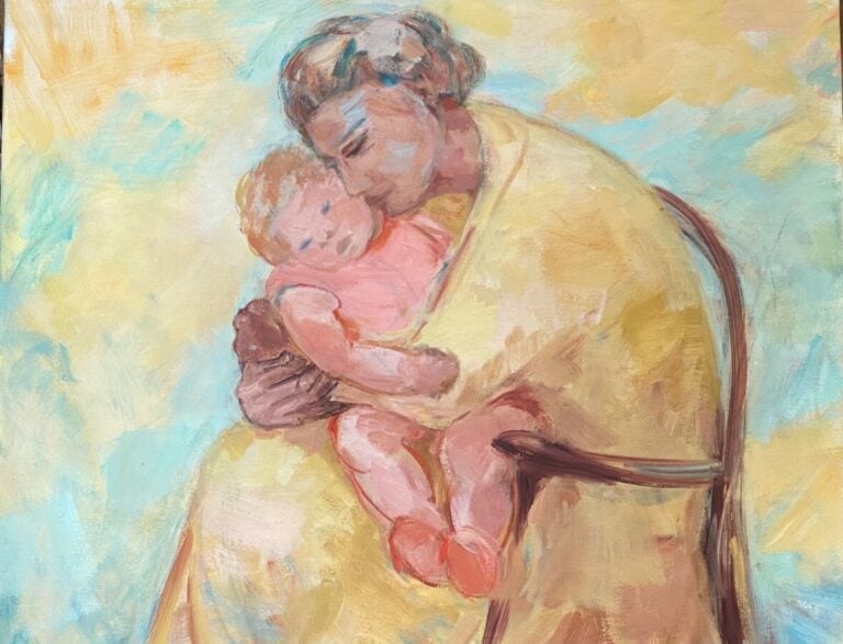 Matin ; midi ; soir ; sans titre - Quatre huiles sur toile, titrées au dos - 46…