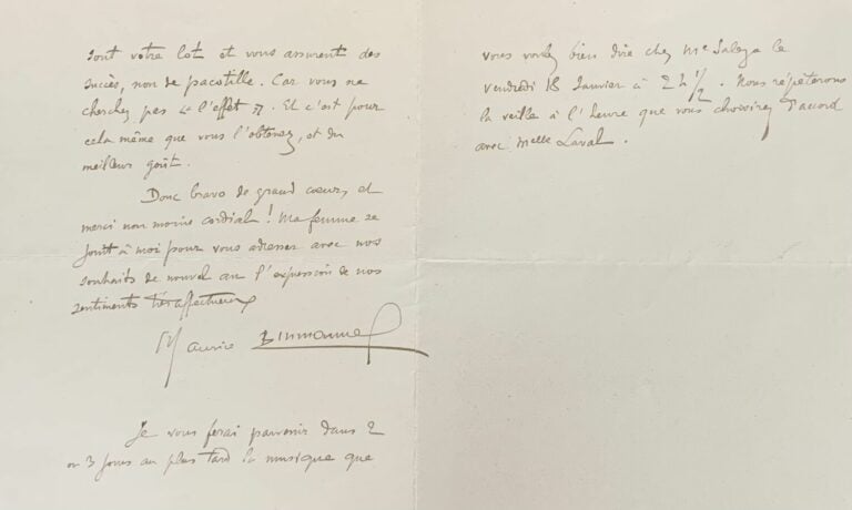 Maurice, Emmanuel 5 L.a.s. - 5 lettres.