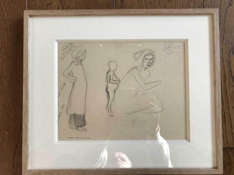 Maurice MENARDEAU (1897-1977) - Etude d'enfants - Dessin sur papier - Porte le…