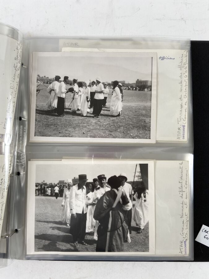 MAURITANIE 1944-1945 Classeur : Commémoration de la Libération, le gouverneur C…