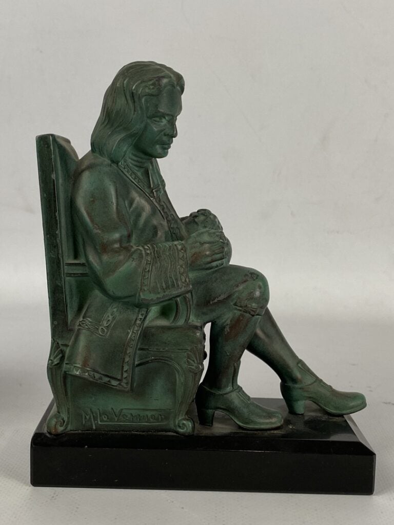 Max LE VERRIER (1891-1973) - Le savetier et le financier - Paire de serre-livre…
