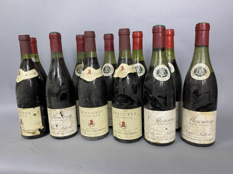 Mercury, Louis Latour & Jaboulet-Vercherre - Douze bouteilles, 1973, 1976, 1978…