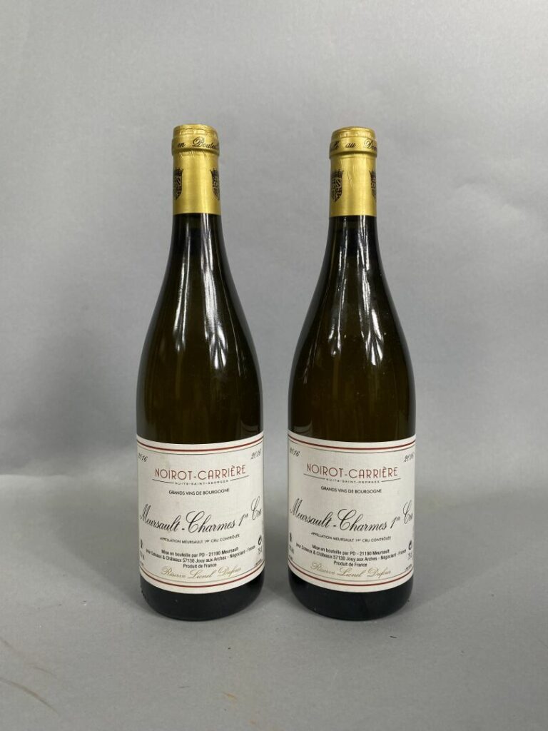 Meursault-Charmes, 1er Cru, Noirot Carrière - Lot de deux bouteilles, 2016 - (e…