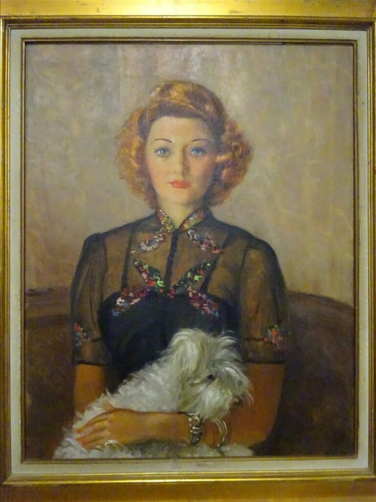 MILLER (Actif XXe siècle) - Portrait de femme - Huile sur toile - Signée en bas…