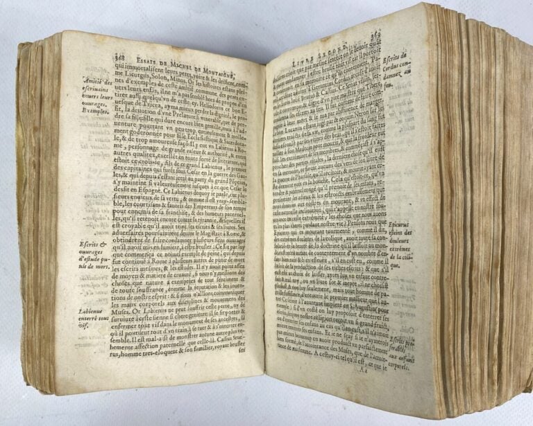 MONTAIGNE : - Les Essais de Michel Seigneur de Montaigne. Edition Nouvelle enri…