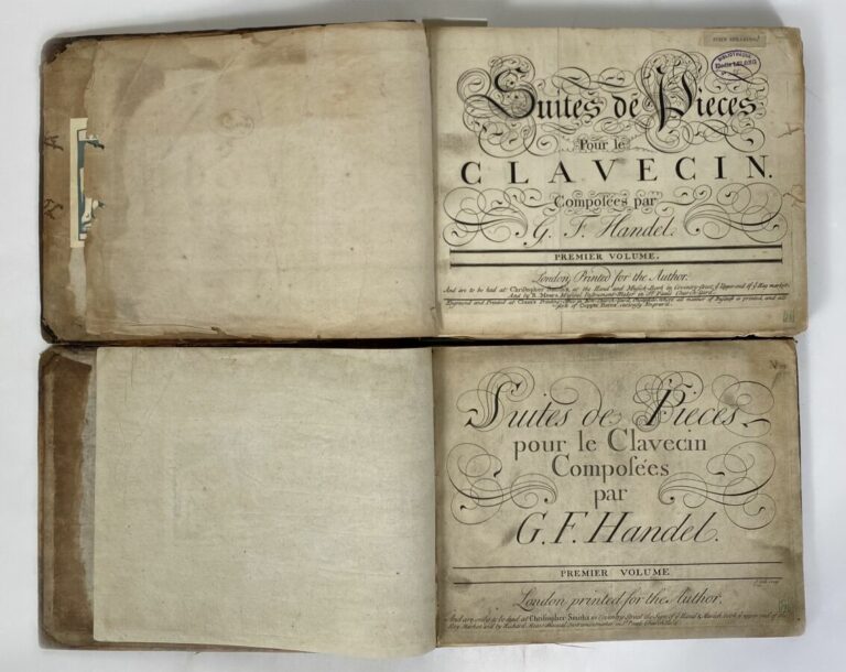 Musique - Handel - Suites de Clavecin - London, printed for the author, Chr. Sm…