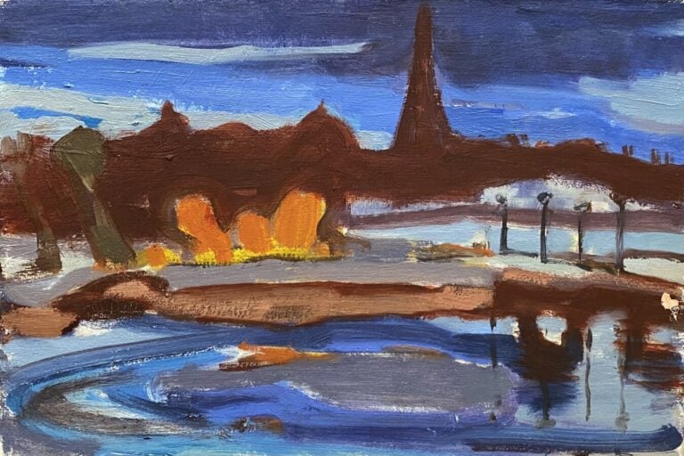 Nature morte au pichet violet ; bord de mer (2) ; bateaux (2) ; - Cinq huiles s…