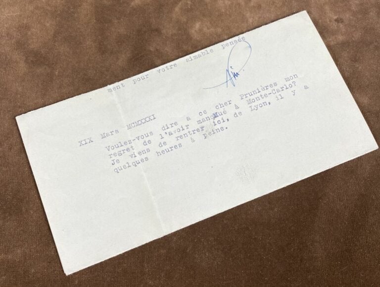 Nin, Joaquin L.a.s. - Lettre à Arthur Hoevee.