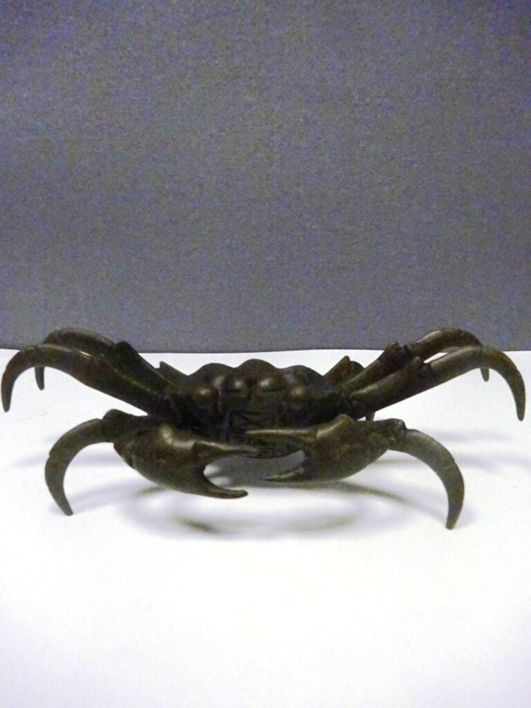 [-] OKIMONO EN BRONZE A L'EFFIGIE D'UN CRABE - Japon - H: 5 cm