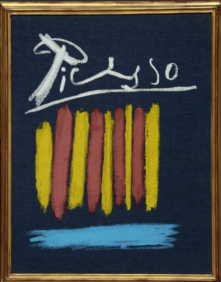 Pablo PICASSO (1881-1973). - Les Bleus de Barcelone - Emboitage en toile lithog…