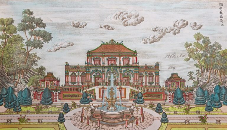 PALAIS PAVILLONS ET JARDINS CONSTRUITS PAR GIUSEPPE CASTIGLIONE DANS LE DOMAINE…
