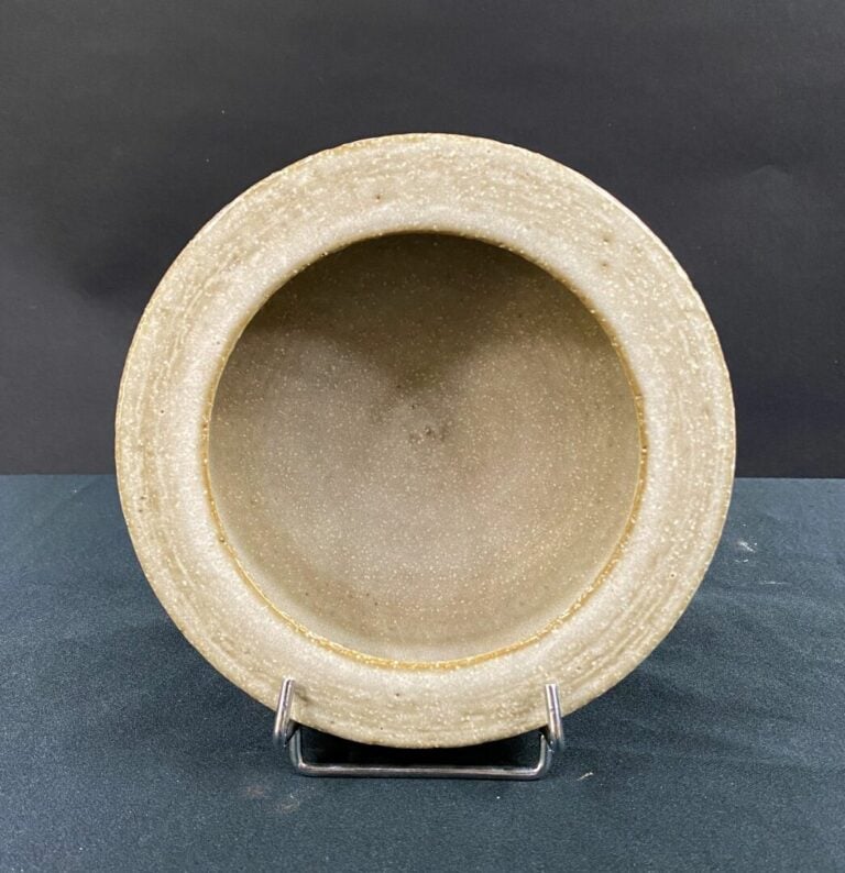 PALSHUS Denmark - Coupe formant cendrier en grès émaillé gris vert - Signée et…