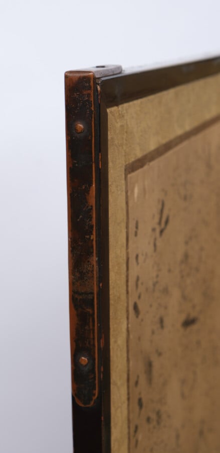 Paravent Byôbu à 8 panneaux avec une peinture polychrome de différents types de…