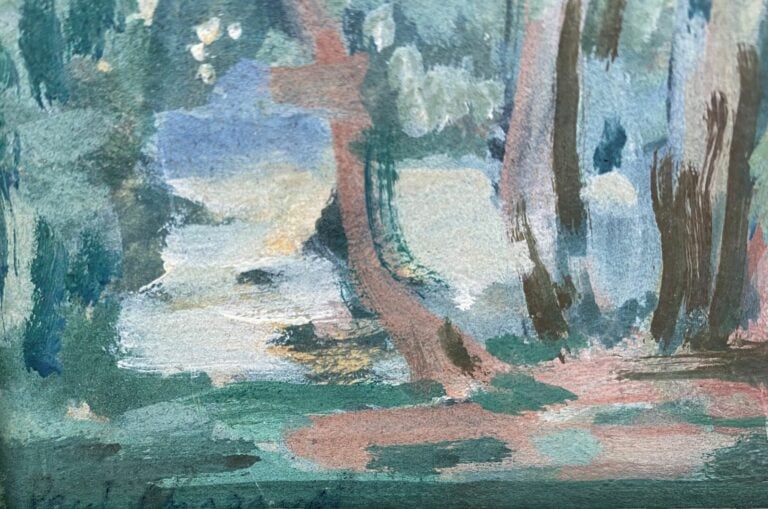 Paul CHARAVEL (1877-1961) - Esquisse de paysage méditerranéen - Huile sur toile…