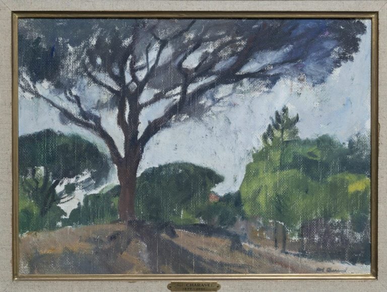 Paul CHARAVEL (1877-1961) - Paysage - Huile sur panneau, signé en bas à droite…