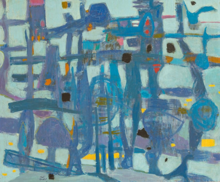 Paul CHARLOT (1906-1985) - Les Orbanelles, 1961 - Huile sur toile, - signée et…