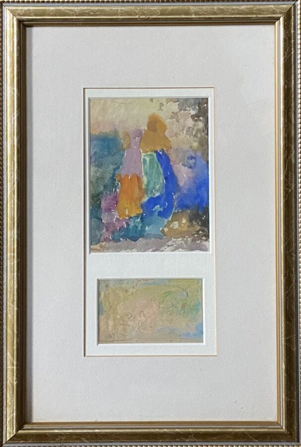 Paul CHMAROFF (1874-1950) - Paysannes russes; Baigneuses - Aquarelle ; techniqu…
