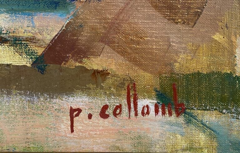 Paul COLLOMB (1921-2010) - Vue de port - Huile sur toile, signée en bas à droit…