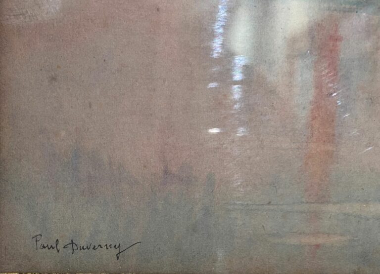 Paul DUVERNEY (1866-1925) - Venise - Aquarelle sur papier, signé en bas à gauch…