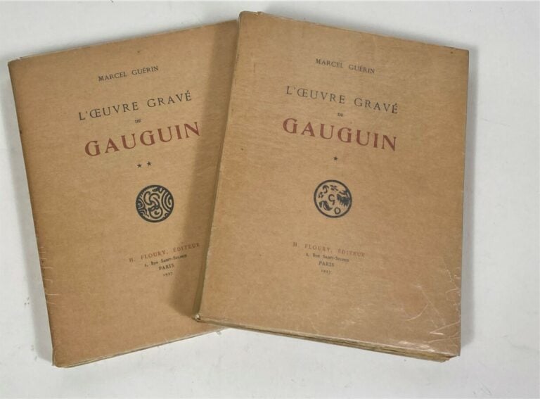 Paul GAUGUIN - Marcel Guérin, L'oeuvre gravé de Gauguin, H. Floury, Paris, 1927…