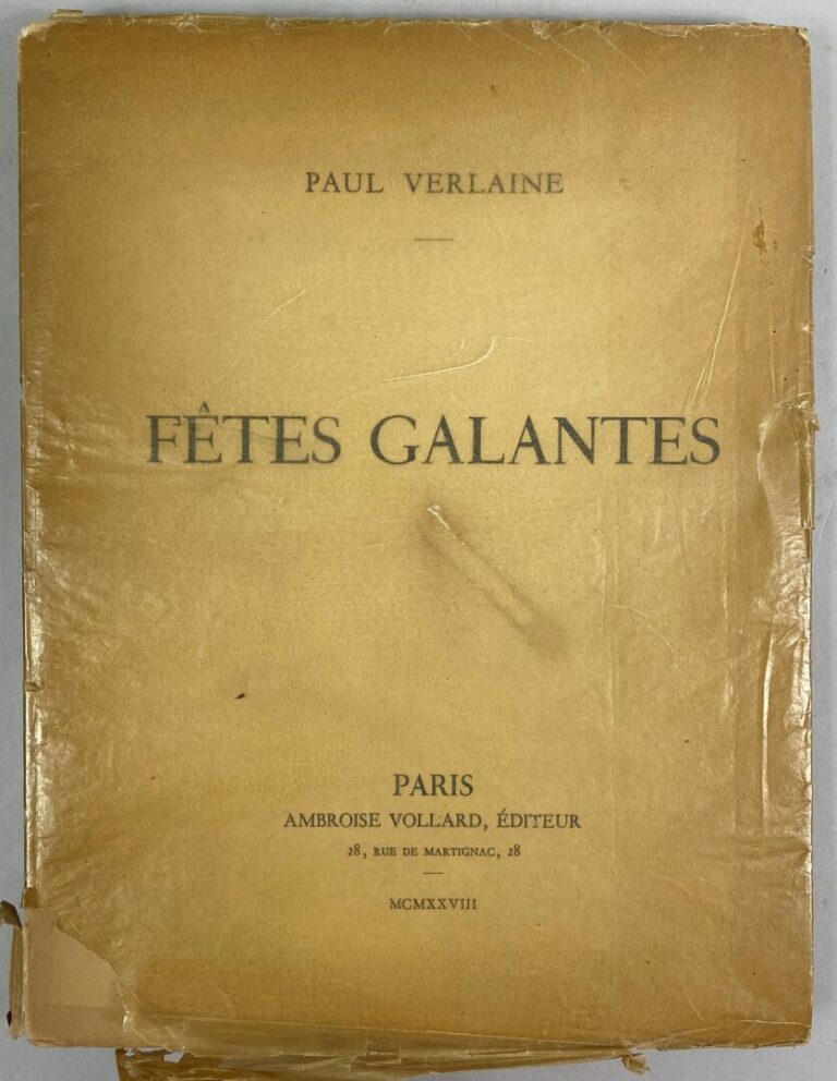 Paul VERLAINE - Fêtes galantes, illustrations de Pierre LAPRADE - Paris, Ambroi…
