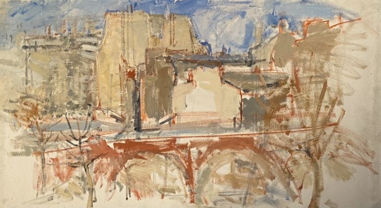 Paysage - Huile sur isorel - 68 x 121 cm